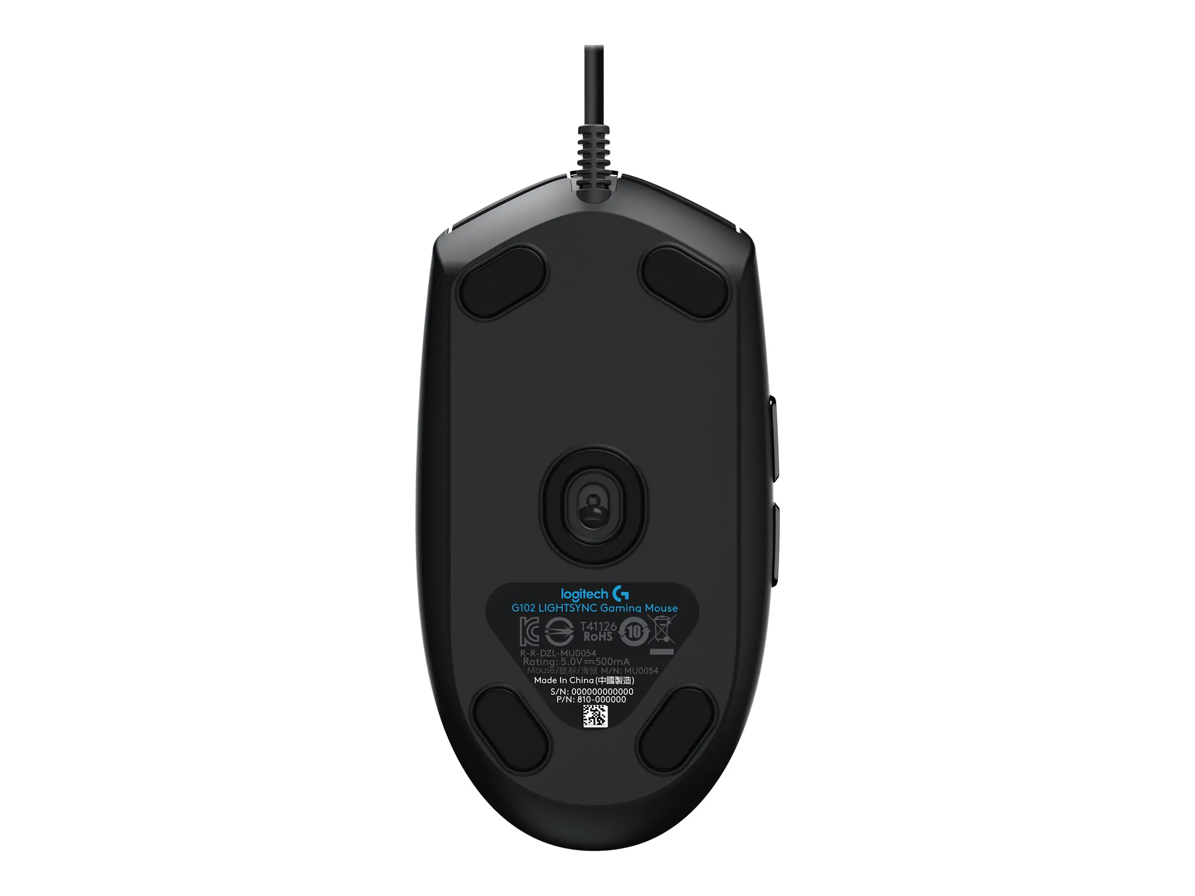 Logitech Gaming Mouse G102 LIGHTSYNC - Maus - Für Rechtshänder - optisch - 6 Tasten - kabelgebunden - USB - Schwarz
