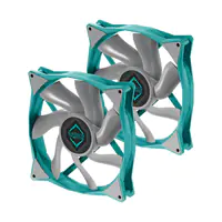 Iceberg Thermal IceGale - Gehäuselüfter - 140 mm - teal (Packung mit 2)
