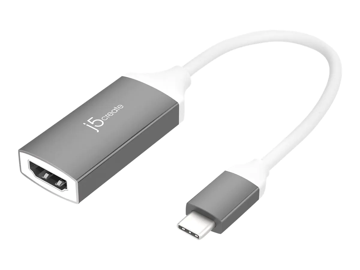 j5create JCA153G - Videoadapter - USB-C männlich zu HDMI weiblich - 14.5 cm - Unterstützung für 4K60Hz (3840 x 2160)