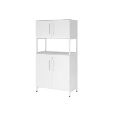 Hammerbacher Regalschrank FlexWall 800 x 1.532 x 417 mm (B x H x T) Flügeltür ohne Rollen Holz weiß Hammerbacher Regalschrank FlexWall 800 x 1.532 x 417 mm (B x H x T) Flügeltür ohne Rollen Holz weiß