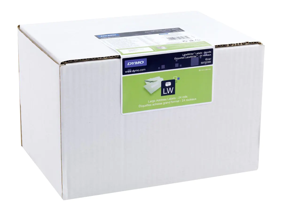 Dymo Large Address Labels - Weiß - 36 x 89 mm 6240 Etikett(en) (24 Rolle(n) S0722390