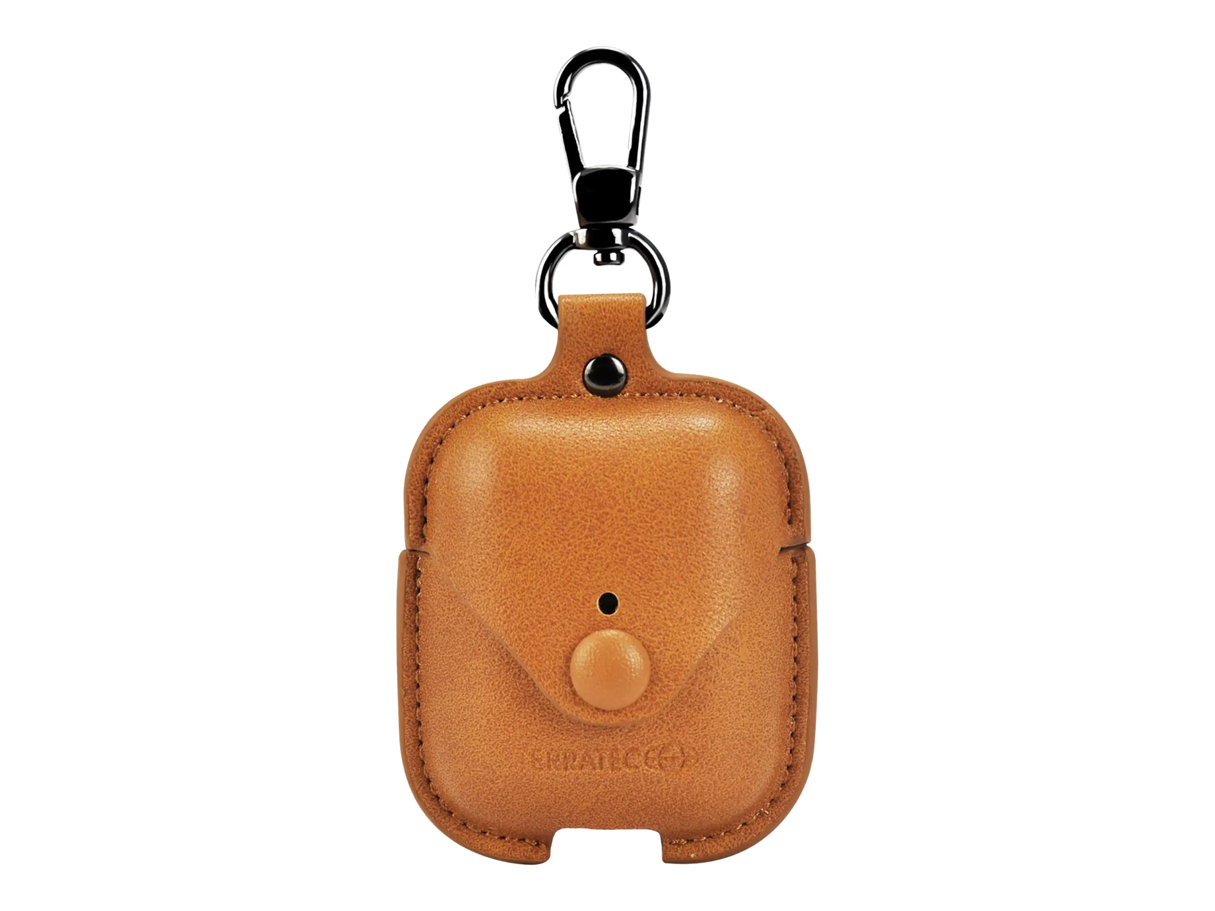 TERRATEC Air Box - Tasche für Kopfhöhrer - Leder, Polycarbonat - braun - für Apple AirPods (1. Generation, 2. Generation)