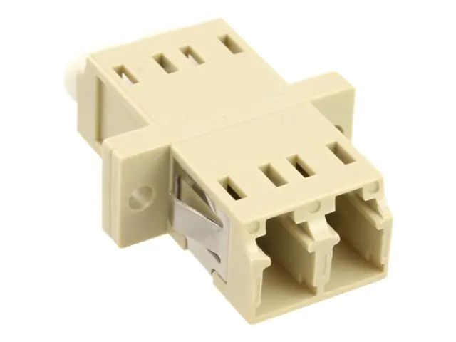 InLine - Netzwerkkoppler - LC Multi-Mode (W) zu LC Multi-Mode (W) - Glasfaser - beige