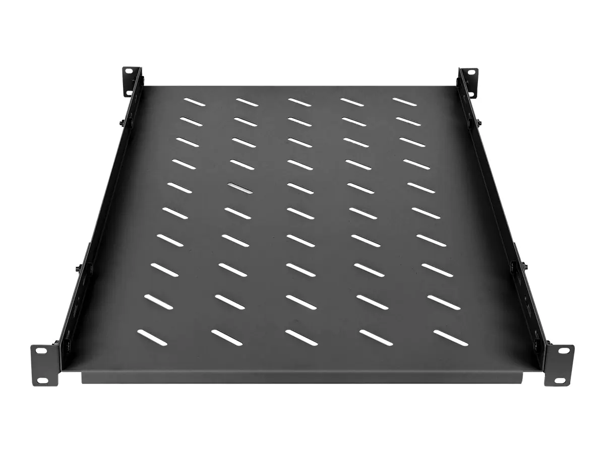 Intellinet - Rack - Regal - 19" variable Schienen, feste Montage - Schwarz, RAL 9004 - 1U - 48.3 cm (19")