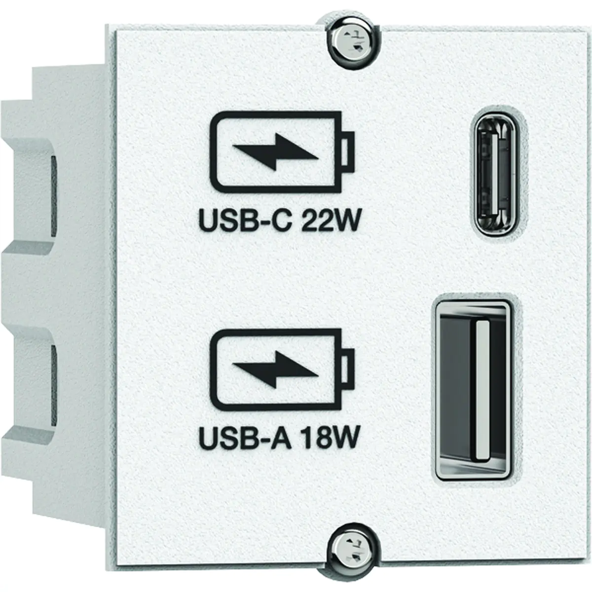 Bachmann 917.2271 - USB A/C 22Watt Charger CM weiss