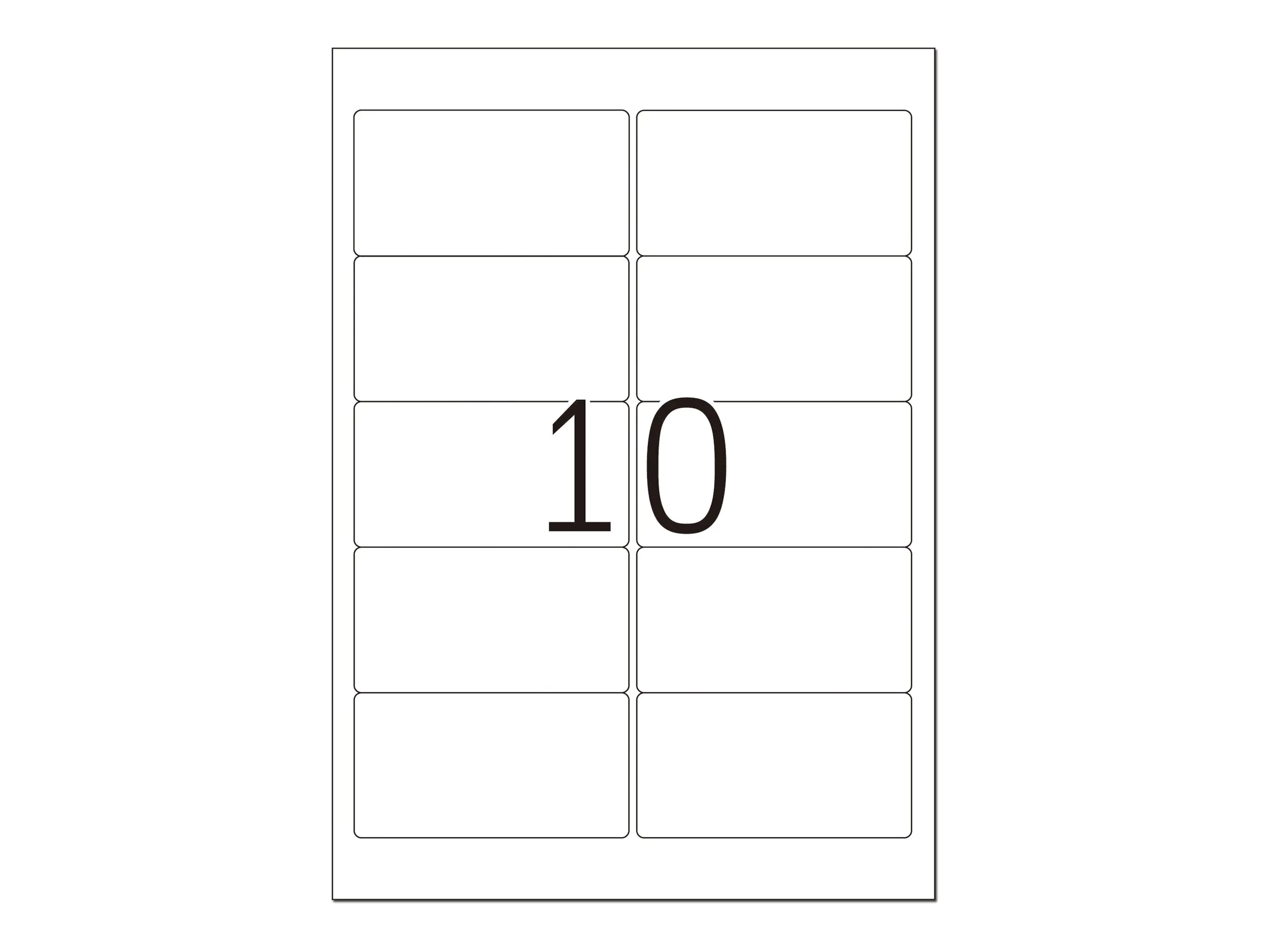 HERMA Selbstklebend - durchsichtig - 50.8 x 96 mm 250 Etikett(en) (25 Bogen x 10 Folienetiketten 8018