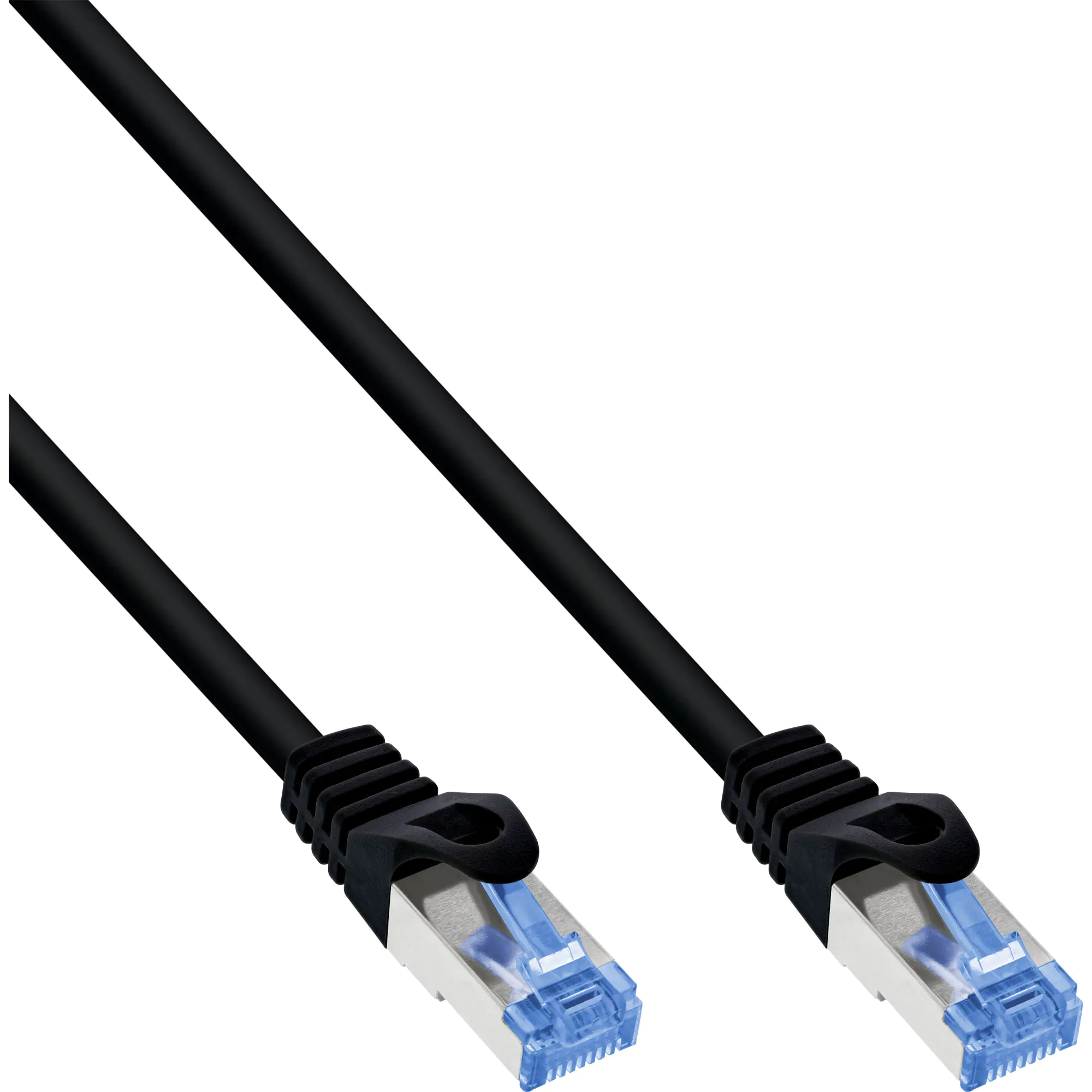 InLine Patchkabel - Cat.6A - S/FTP - TPE flexibel - schwarz - 30m 74830S