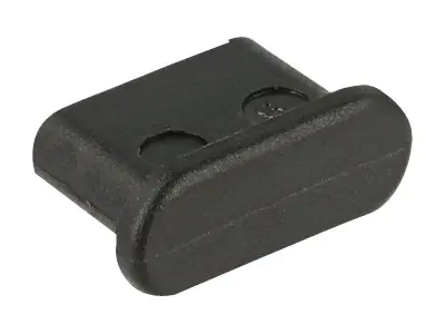 DeLOCK Dust Cover for USB Type-C Female - Schutzumschlag - Schwarz (Packung mit 10)