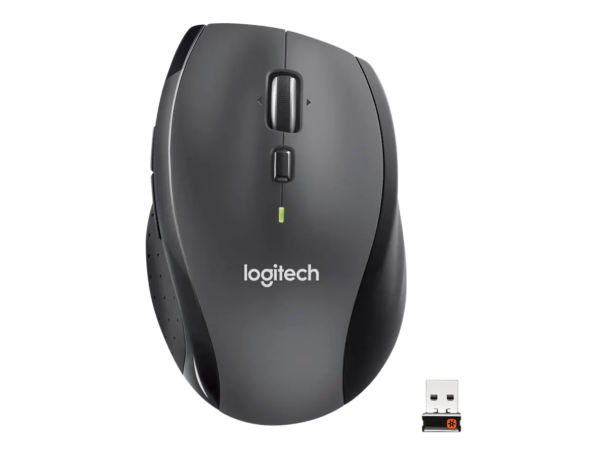 Logitech Marathon M705 - Maus - Für Rechtshänder - Laser - kabellos - 2.4 GHz - kabelloser Empfänger (USB) 910-006034