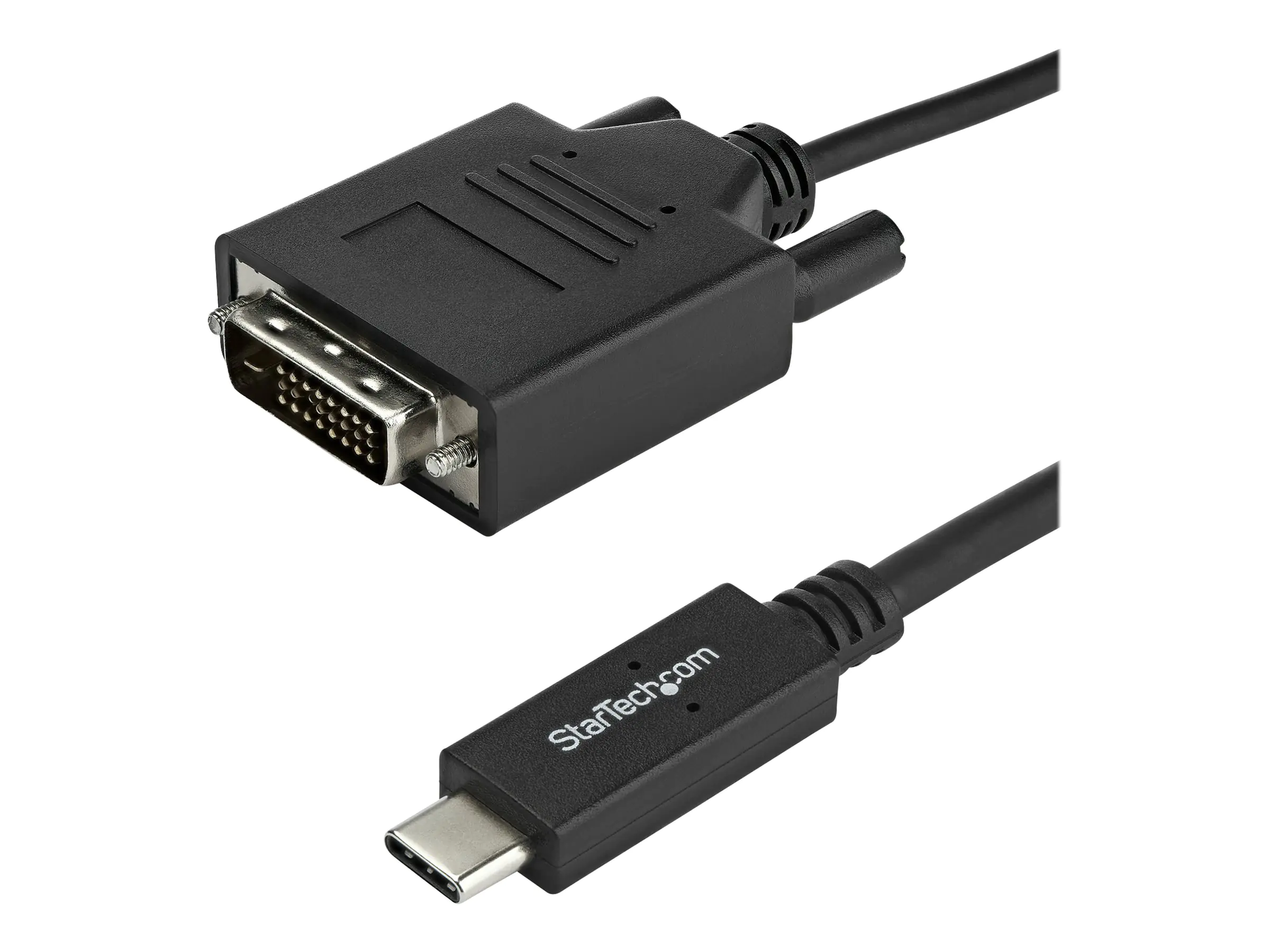 StarTech.com StarTech 3.3 ft / 1 m USB-C to DVI Cable - USB Type-C Video Adapter Cable - 1920 x 1200 - Black (CDP2DVIMM1MB)