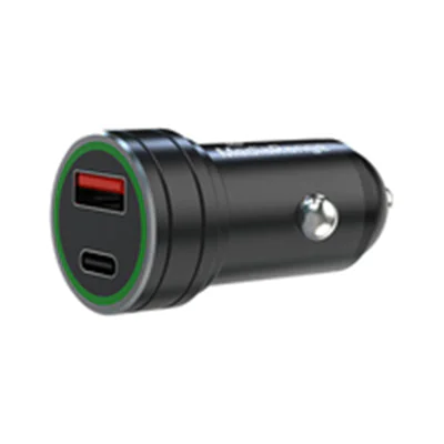 MEDIARANGE Kfz-Ladegerät 1xUSB-A u.1xUSB-C schw. Alu-Gehäuse MEDIARANGE Kfz-Ladegerät 1xUSB-A u.1xUSB-C schw. Alu-Gehäuse
