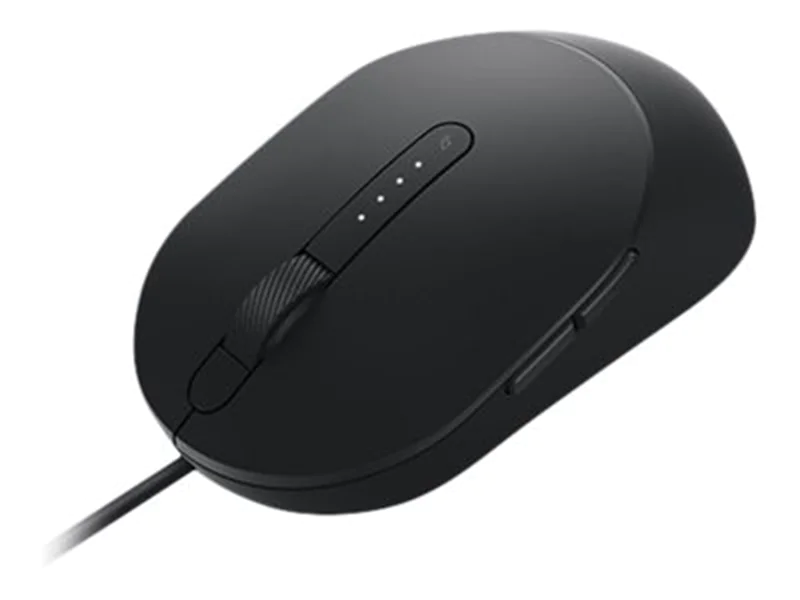 Dell Pro kabelgebundene Maus – MS3220 - schwarz, Beidhändig, Laser, USB Typ-A, 3200 DPI, 2 ms, Schwarz MS3220-BLK