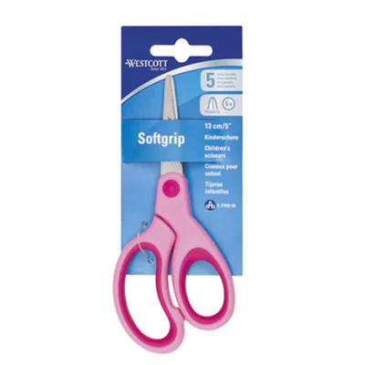 Westcott Bastelschere Kids 130mm Stahl pink Westcott Bastelschere Kids 130mm Stahl pink