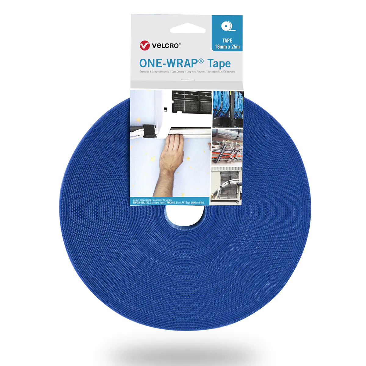 VELCRO One Wrap Band 25m 13mm Blau VEL-OW64116 VELCRO One Wrap Band 25m 13mm Blau VEL-OW64116