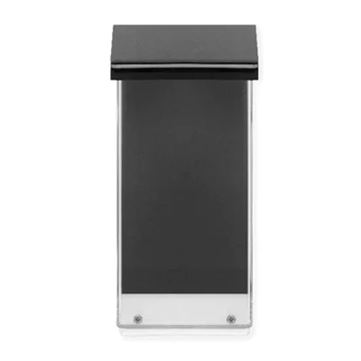 Deflecto® Prospektbox Außenbereich 17,5 x 28,5 x 7,4 cm (B x H x T) Polymethylmethacrylat transparent Farbe des Deckels: schwarz Deflecto® Prospektbox Außenbereich 17,5 x 28,5 x 7,4 cm (B x H x T) Polymethylmethacrylat transparent Farbe des Deckels: schwarz