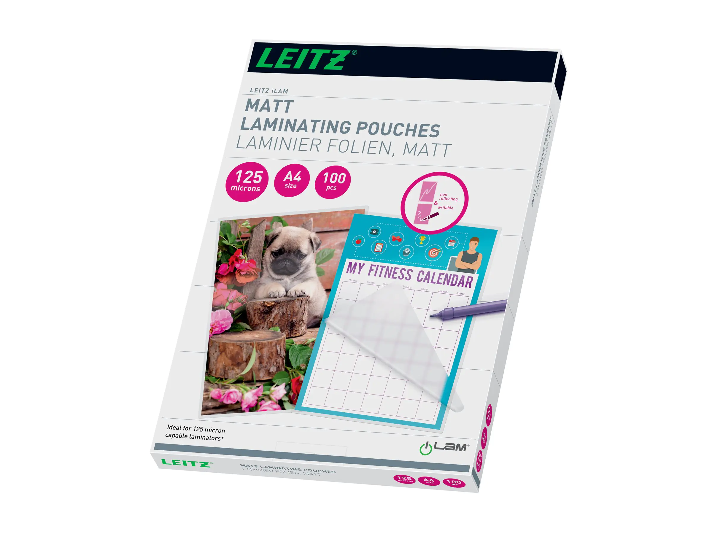 Esselte Leitz 125 Mikron - 100er-Pack - klar - Matte 16926