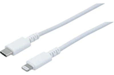 Dacomex 194042, 2 m, Lightning, USB C, Männlich, Männlich, Weiß