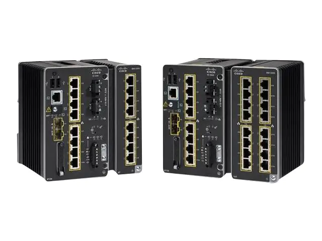 Cisco Catalyst IE3300 Rugged Series - Network Essentials - Switch - managed - 10 x 10/100/1000 + 2 x SFP - an DIN-Schiene montierbar - DC power