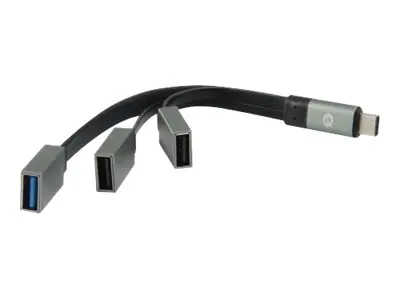 Conceptronic HUBBIES01G - Hub - 1 x SuperSpeed USB 3.0 + 2 x USB 2.0 - Desktop