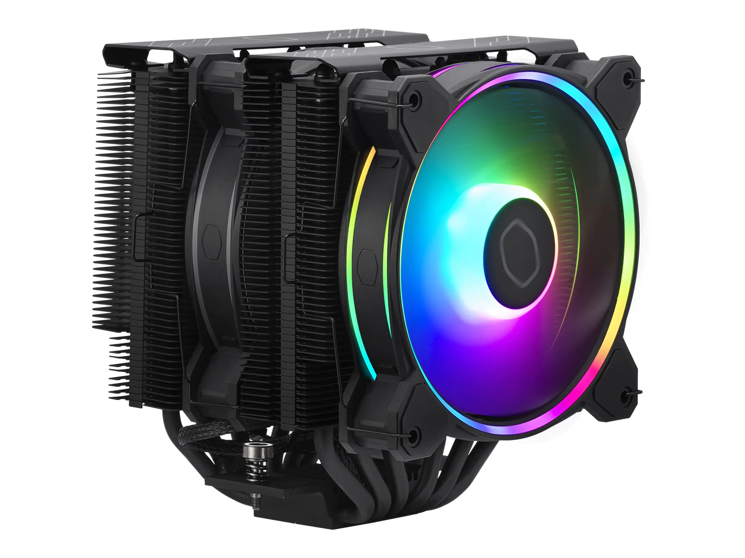 CoolerMaster Hyper 622 Halo - Prozessor-Luftkühler - (für: LGA1156, LGA1155, LGA1150, LGA1151, AM4, LGA1200, LGA1700, AM5) - Aluminium - 120 mm - Schwarz