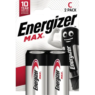 Energizer Batterie Max Alkaline E302306700 C/Baby/LR14 2 St./Pack. Energizer Batterie Max Alkaline E302306700 C/Baby/LR14 2 St./Pack.