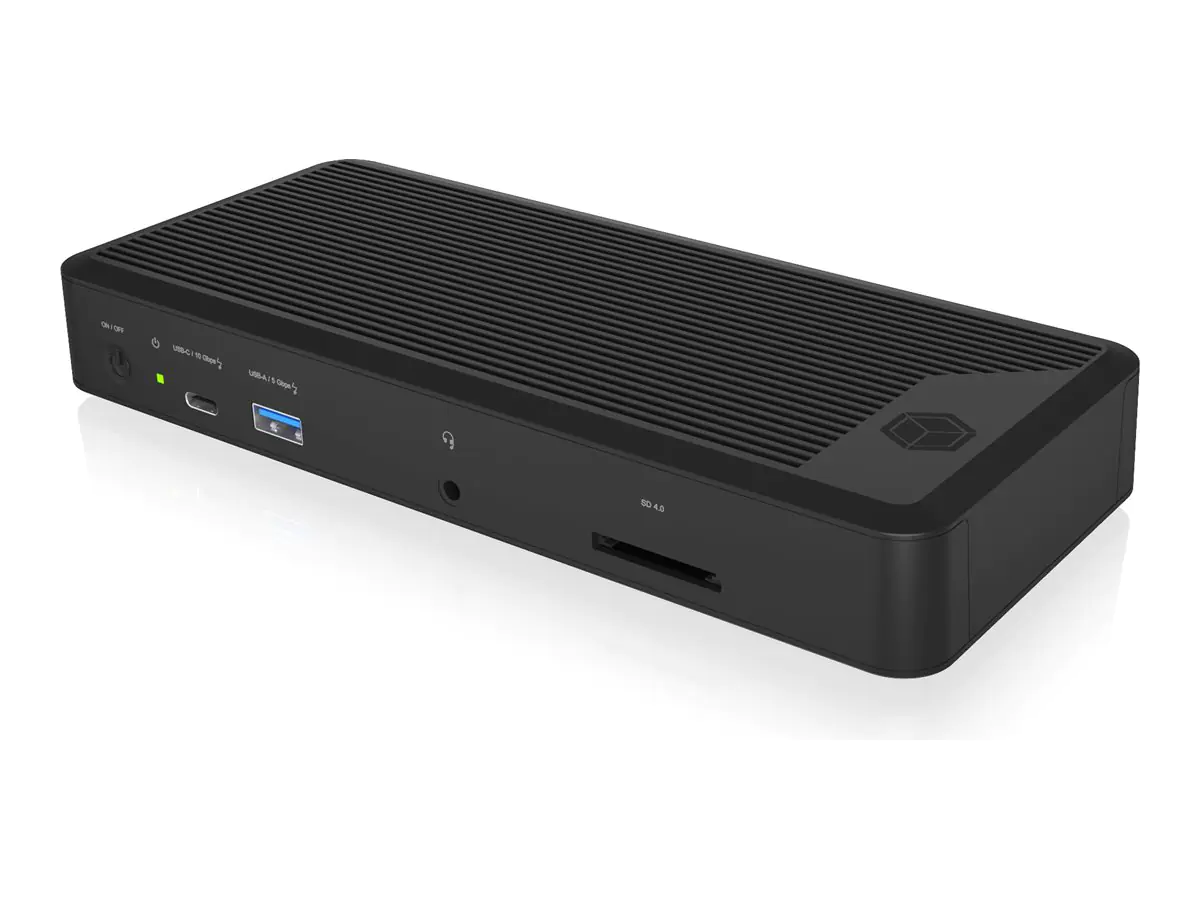 ICY BOX IB-DK2280AC - Dockingstation - USB-C / USB4 / Thunderbolt 3 / Thunderbolt 4 - 3 x HDMI, 3 x DP - 2.5GbE - 135 Watt