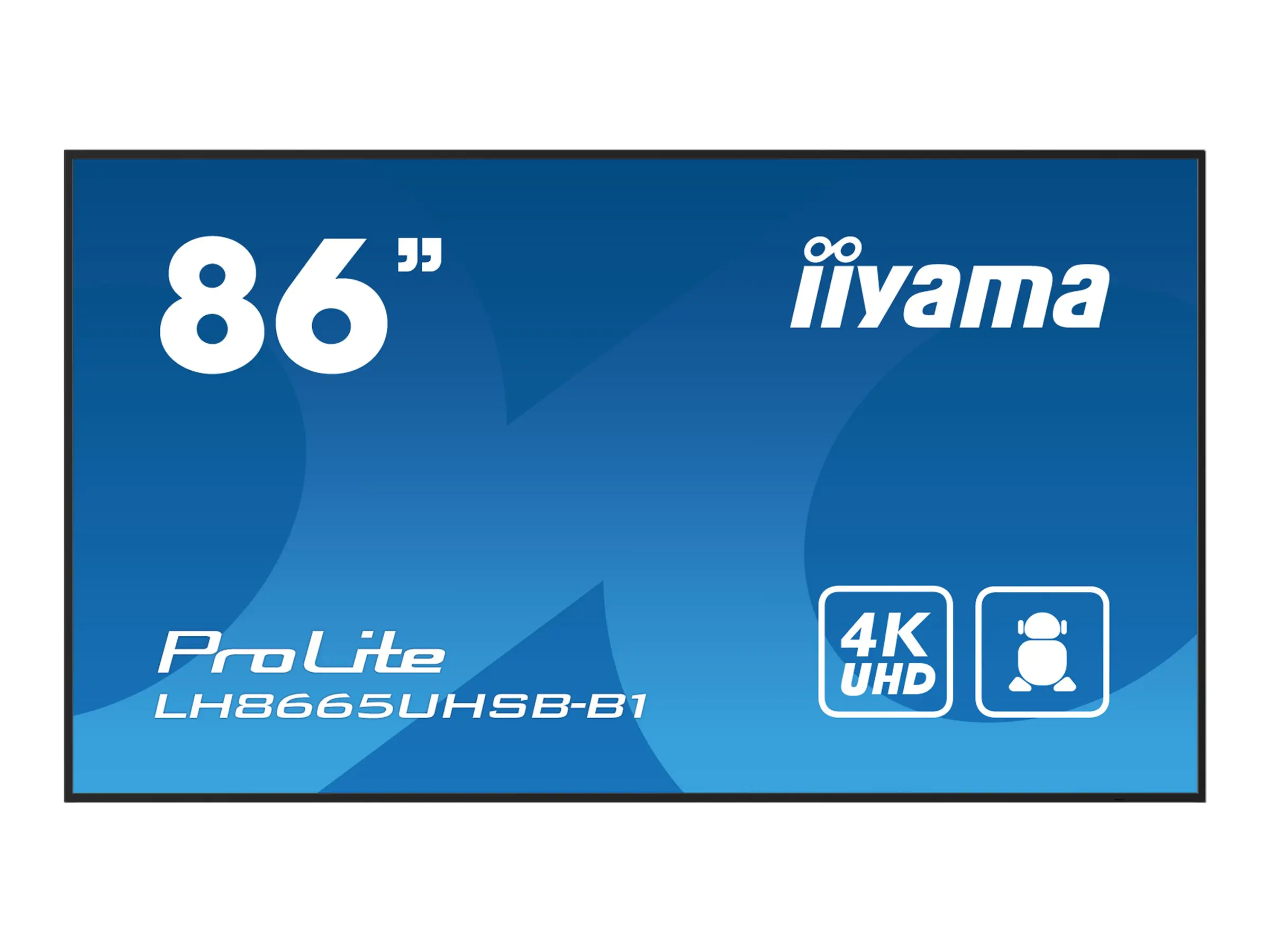 Iiyama ProLite LH8665UHSB-B1 - 218 cm (86") Diagonalklasse LCD-Display mit LED-Hintergrundbeleuchtung - Digital Signage - Android - 4K UHD (2160p) 3840 x 2160 - Schwarz Iiyama ProLite LH8665UHSB-B1 - 218 cm (86") Diagonalklasse LCD-Display mit LED-Hintergrundbeleuchtung - Digital Signage - Android - 4K UHD (2160p) 3840 x 2160 - Schwarz