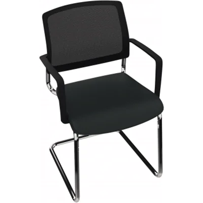Konferenzstuhl chrom Armlehne Sitz Xtreme sw Rücken Netz sw Konferenzstuhl chrom Armlehne Sitz Xtreme sw Rücken Netz sw