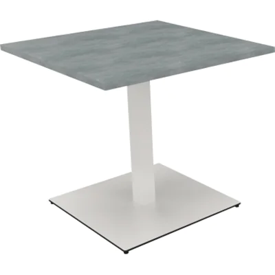 Bespr.ti Rechteck Tellerfuß Quadrat B800xT8000xH720 ws/Beton