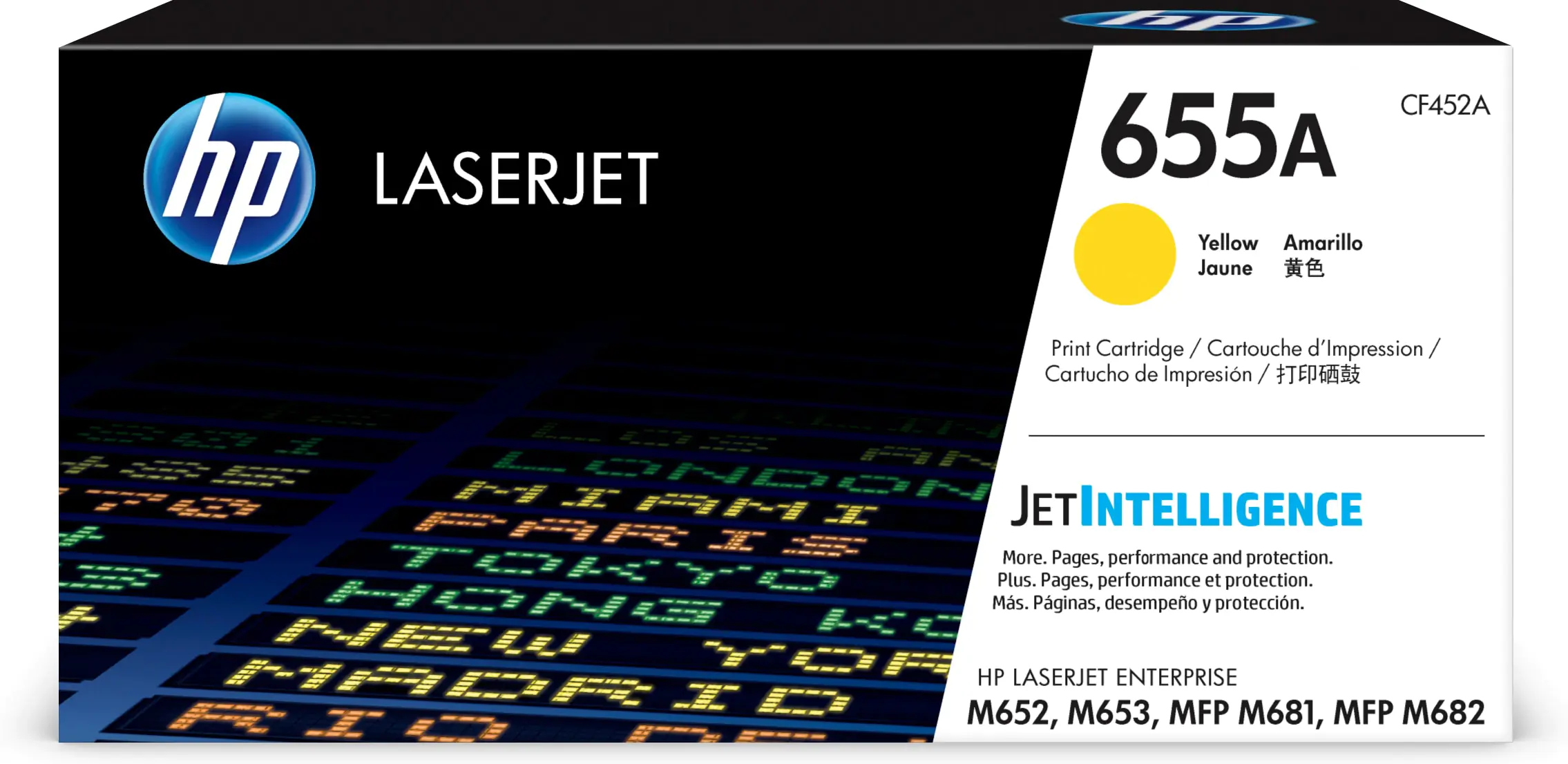 HP 655A - Gelb - Original - LaserJet - Tonerpatrone (CF452A) - für Color LaserJet Enterprise M652, M653; LaserJet Enterprise Flow MFP M681, MFP M682