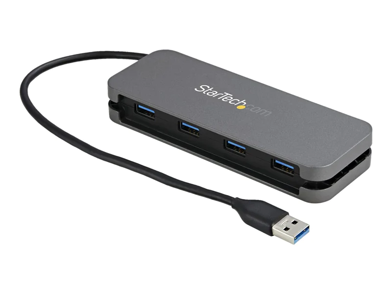 StarTech 4 Port USB 3.0 Hub - SuperSpeed 5 Gbit/s USB 3.1 Gen 1 Type-A Verteiler - USB Bus Powered - 28cm USB Host Kabel (HB30AM4AB) - Hub - 4 x USB 3.2 Gen 1 - Desktop StarTech 4 Port USB 3.0 Hub - SuperSpeed 5 Gbit/s USB 3.1 Gen 1 Type-A Verteiler - USB Bus Powered - 28cm USB Host Kabel (HB30AM4AB) - Hub - 4 x USB 3.2 Gen 1 - Desktop