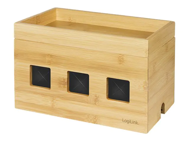 LogiLink - Kabel-Organizer - Bamboo, braun