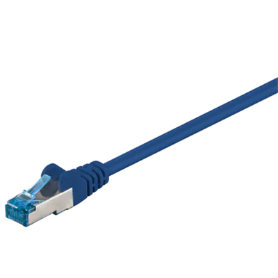 Goobay® Netzwerkkabel CAT 6a RJ45-Stecker/RJ45-Stecker vergoldet 0,5m 10.000 Mbit/s geschirmt blau Goobay® Netzwerkkabel CAT 6a RJ45-Stecker/RJ45-Stecker vergoldet 0,5m 10.000 Mbit/s geschirmt blau