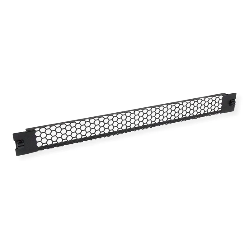 ROTRONIC-SECOMP VALUE - Blindabdeckung - perforierte Belüftungsmesh-Platte, Einrast - RAL 9005, Jet Black - 1U - 48.3 cm (19") 26.99.0002