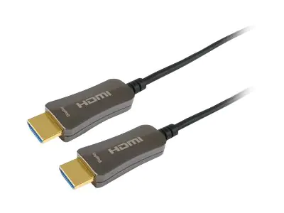 Equip Life - Highspeed - HDMI-Kabel mit Ethernet - HDMI männlich zu HDMI männlich - 70 m - 4K Unterstützung, Active Optical Cable (AOC)