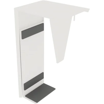PC-Halter Breite/Höhe verstellbar Verkehrsweiß PC-Halter Breite/Höhe verstellbar Verkehrsweiß