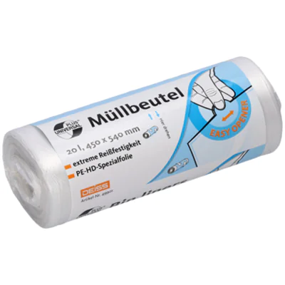 UNIVERSAL PLUS Müllbeutel 45 x 45 cm (B x H) 20l HDPE transparent 50 St./Pack. UNIVERSAL PLUS Müllbeutel 45 x 45 cm (B x H) 20l HDPE transparent 50 St./Pack.