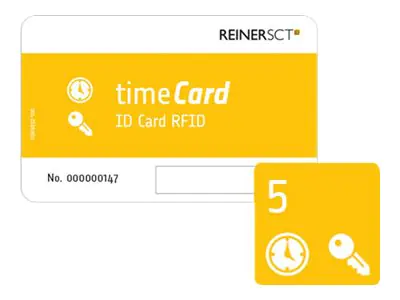 timeCard ID Card RFID - RF Proximity Card (Packung mit 5)