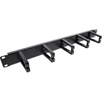 InLine - Kabelmanagement - Schwarz, RAL 9005 - 1U - 48.3 cm (19")