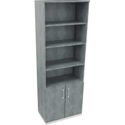 Kombischrank 2OH Tür 4OH Regal B800xT442xH2221mm ws/Beton Kombischrank 2OH Tür 4OH Regal B800xT442xH2221mm ws/Beton