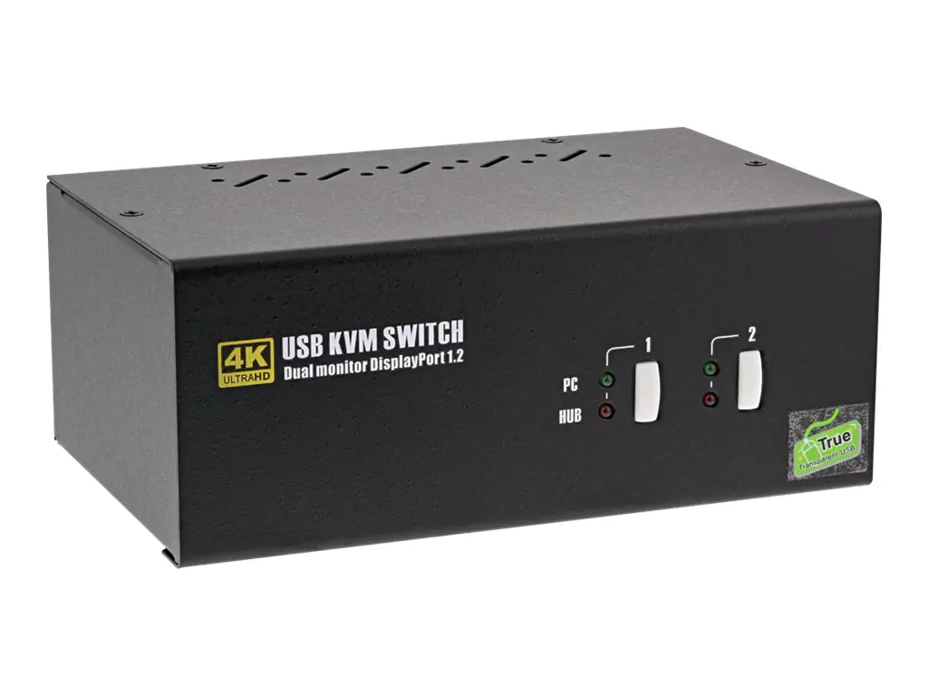 InLine 63642I - KVM-/Audio-/USB-Switch - 2 x KVM/Audio/USB - 1 lokaler Benutzer - Desktop