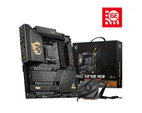 MSI MEG X670E ACE - Motherboard - E-ATX - Socket AM5 - AMD X670E Chipsatz - USB 3.2 Gen 1, USB 3.2 Gen 2, USB-C Gen 2x2, USB-C 3.2 Gen2 - 10 Gigabit LAN, Wi-Fi 6, Bluetooth - Onboard-Grafik (CPU erforderlich) - HD Audio (8-Kanal)