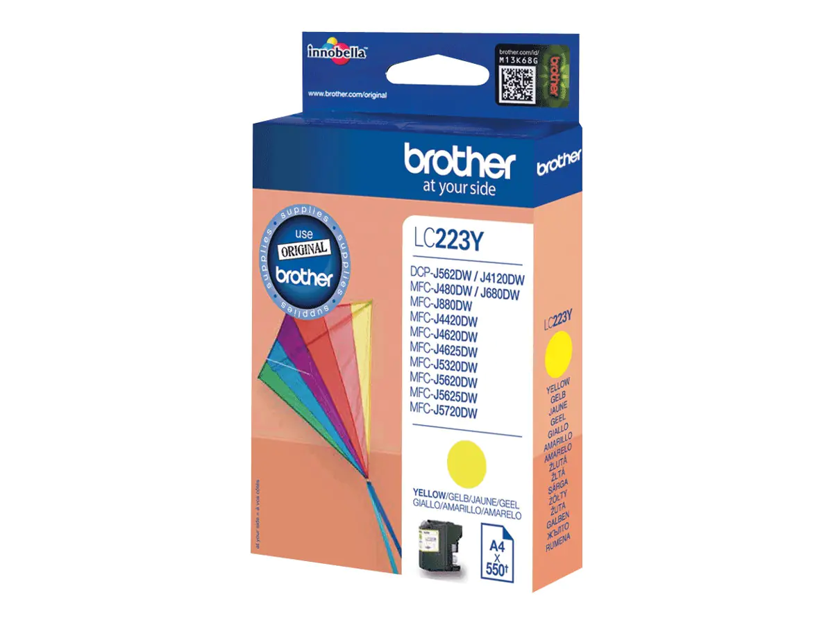 Brother LC223Y - Gelb - Original - Tintenpatrone - für Brother DCP-J4120, J562, MFC-J4625, J480, J5320, J680, J880; Business Smart MFC-J4420 Brother LC223Y - Gelb - Original - Tintenpatrone - für Brother DCP-J4120, J562, MFC-J4625, J480, J5320, J680, J880; Business Smart MFC-J4420