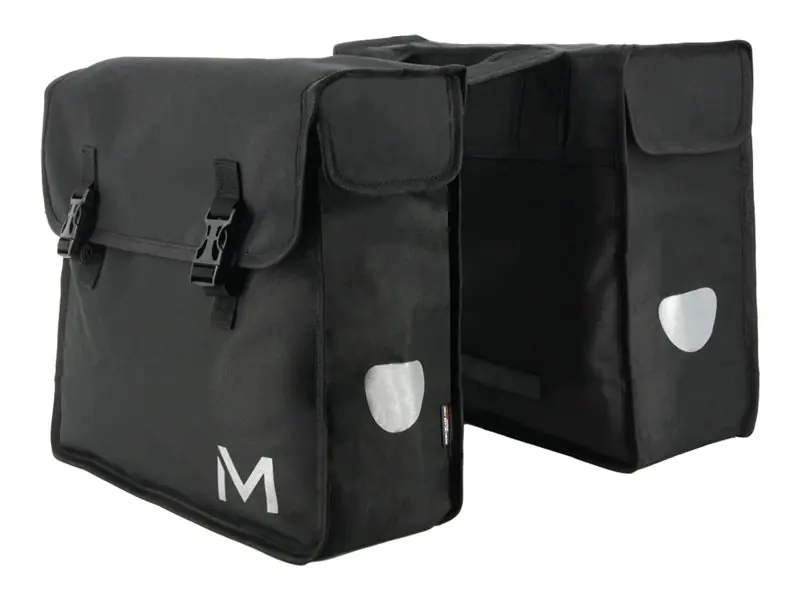 Mobilis - Tasche für Laptop - 2 x 15 - PVC-beschichtetes Polyestergewebe, wasserabweisender Stoff - Schwarz - 35.6 cm - 39.6 cm (14" - 15.6")