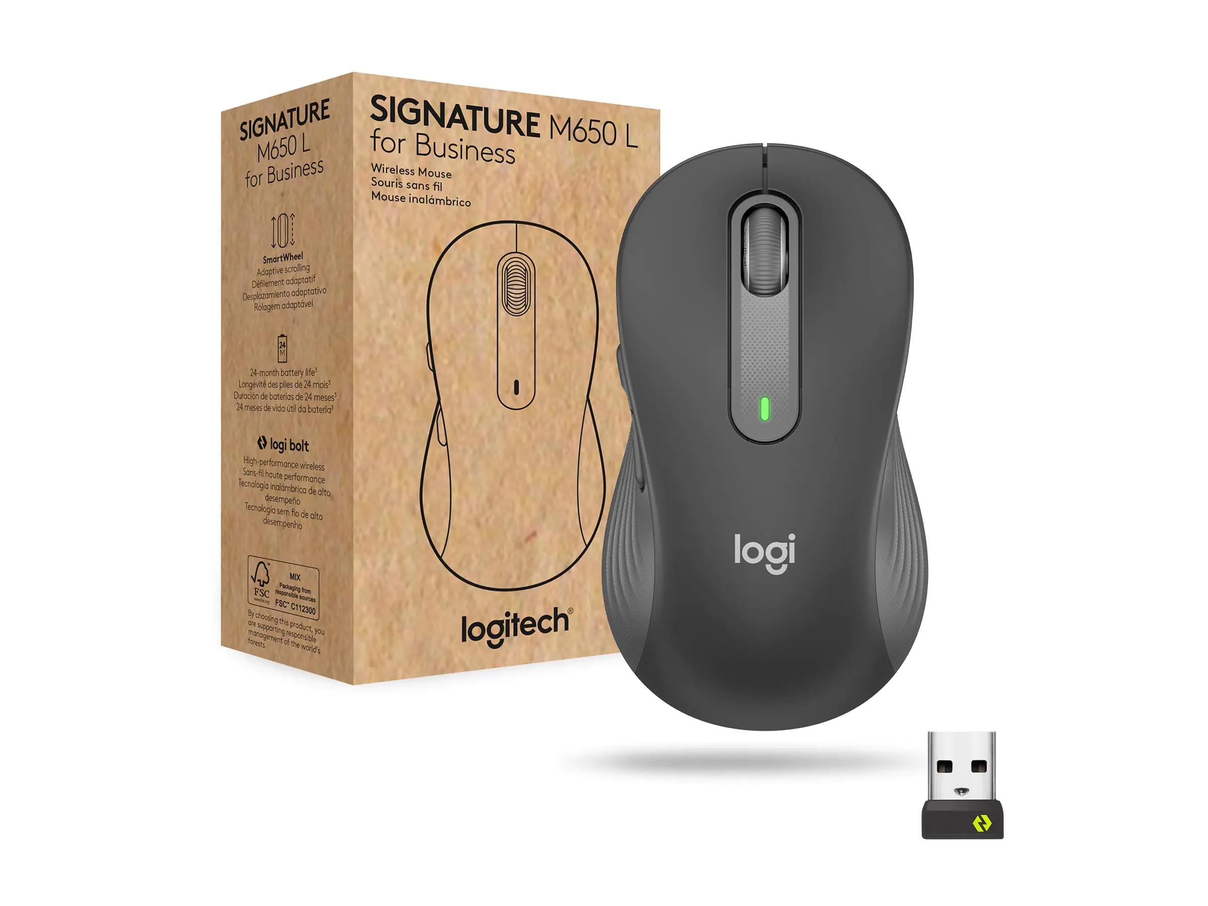 Logitech Signature M650 L for Business - Maus 910-006348