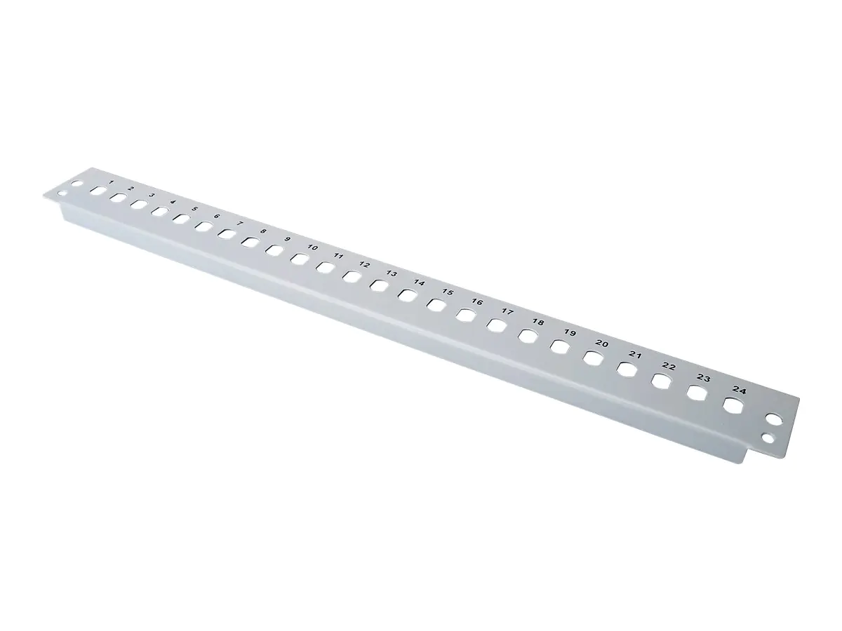 Digitus Professional - Modulares Panel für Glasfaserkabelkisten - Grau, RAL 7035 - 1U - 24 Ports