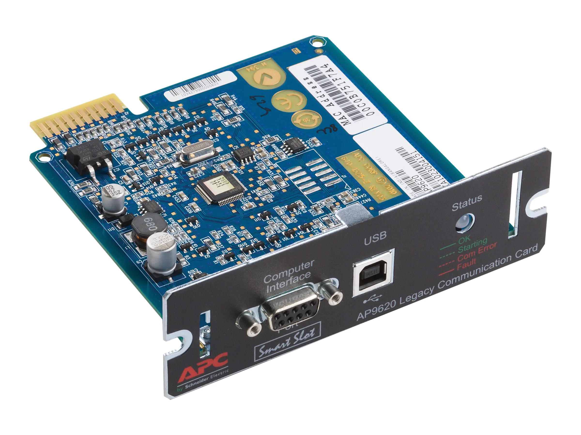 APC Legacy Communications SmartSlot Card - Fernverwaltungsadapter - SmartSlot - USB, Seriell - Schwarz - für Smart-UPS 1000, 2200, 3000; Smart-UPS RT 3000, 5000; Smart-UPS X 1000, 1500, 2000, 3000