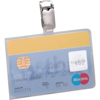 DURABLE Namensschild 811319 90x54mm PVC tr 25 St./Pack. DURABLE Namensschild 811319 90x54mm PVC tr 25 St./Pack.