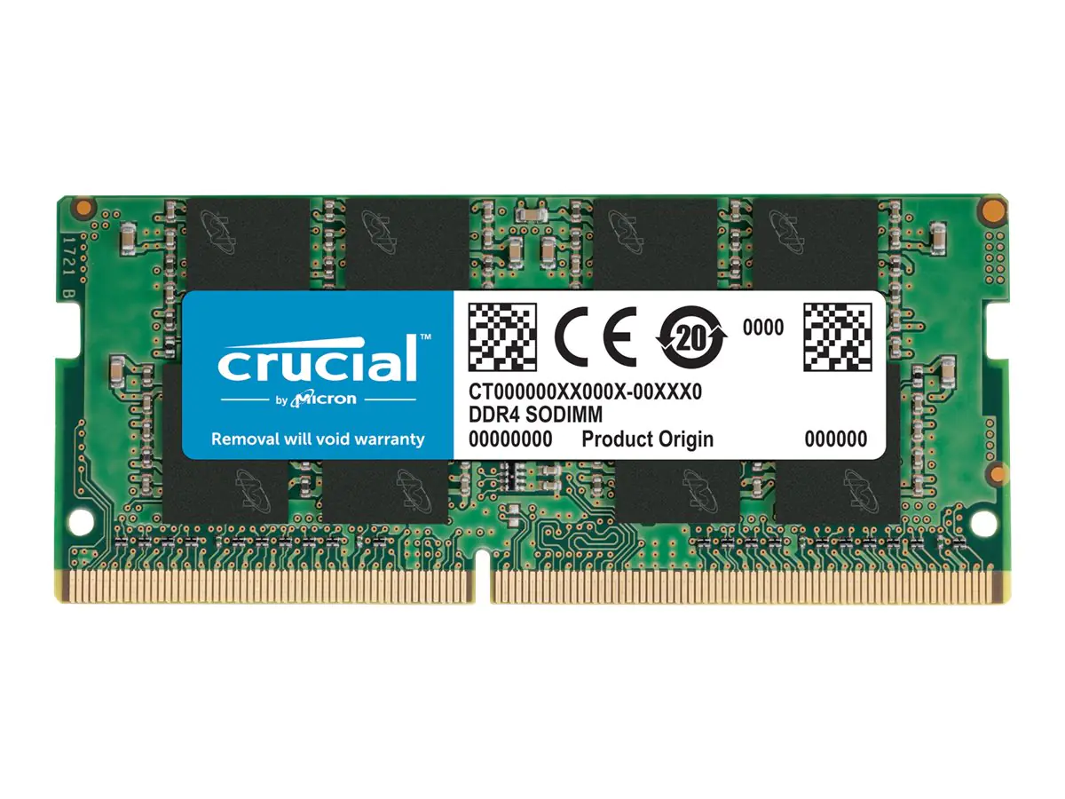 Crucial - DDR4 - Modul - 16 GB - SO DIMM 260-PIN - 3200 MHz / PC4-25600 - CL22 - 1.2 V - ungepuffert - non-ECC Crucial - DDR4 - Modul - 16 GB - SO DIMM 260-PIN - 3200 MHz / PC4-25600 - CL22 - 1.2 V - ungepuffert - non-ECC