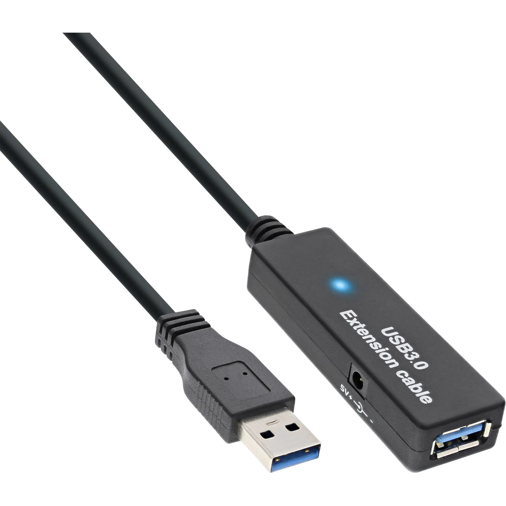 InLine - USB-Verlängerungskabel - USB Typ A (W) bis USB Typ A (M) - USB 3.0 - 20 m - aktiv - Schwarz InLine - USB-Verlängerungskabel - USB Typ A (W) bis USB Typ A (M) - USB 3.0 - 20 m - aktiv - Schwarz